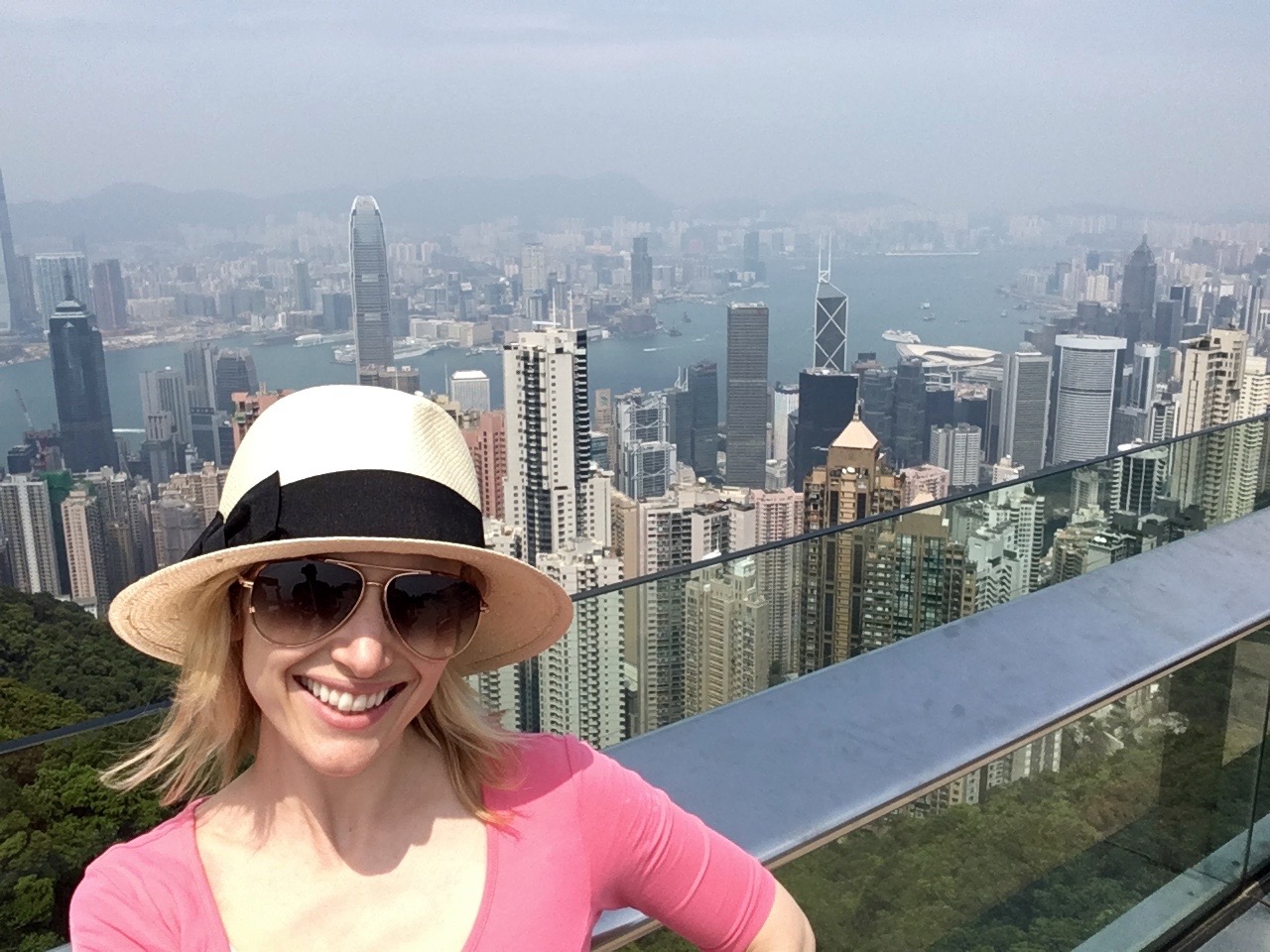 Wander Mum at Victoria Peak, Hong Kong