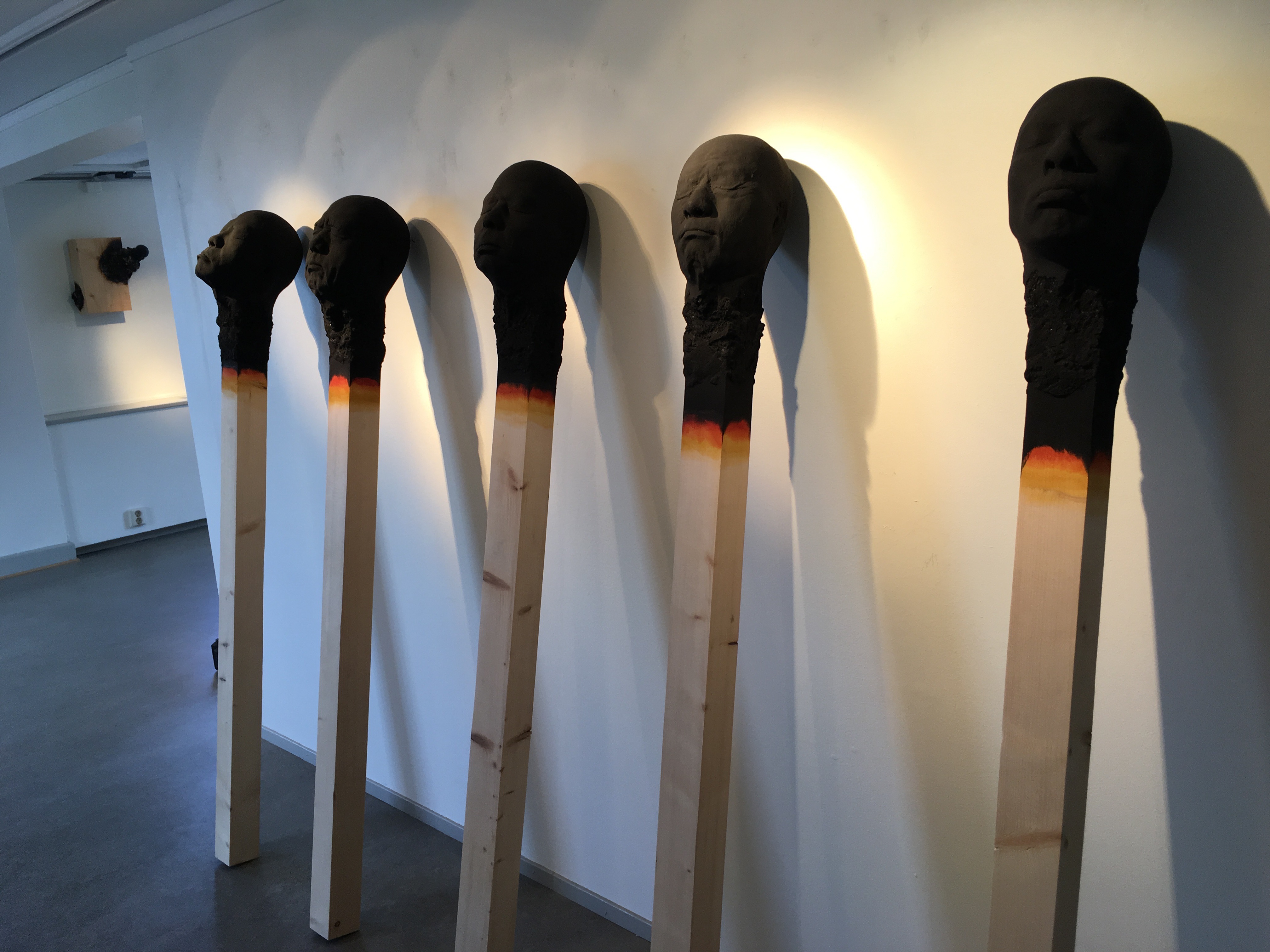 Art work at the Matchstick museum Jonkoping, Sweden