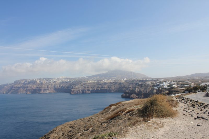 Caldera in Santorini, Greece