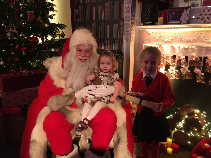 Meeting Father Christmas in residence, London