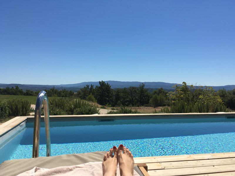 View of Luberon valley from Joucas