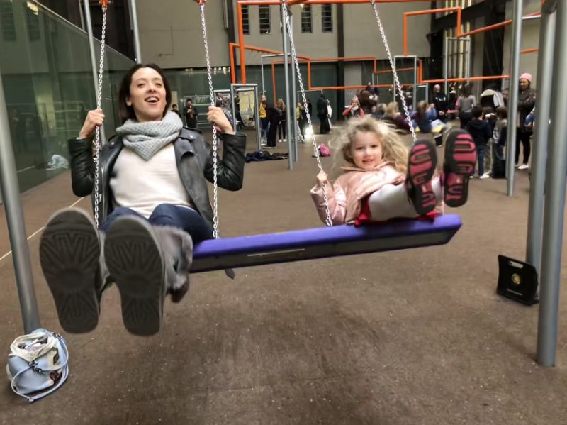 Giant swings, Turbine Hall, Tate Modern, London