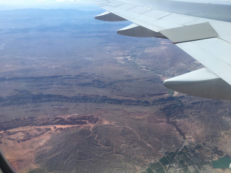Nevada desert from the air