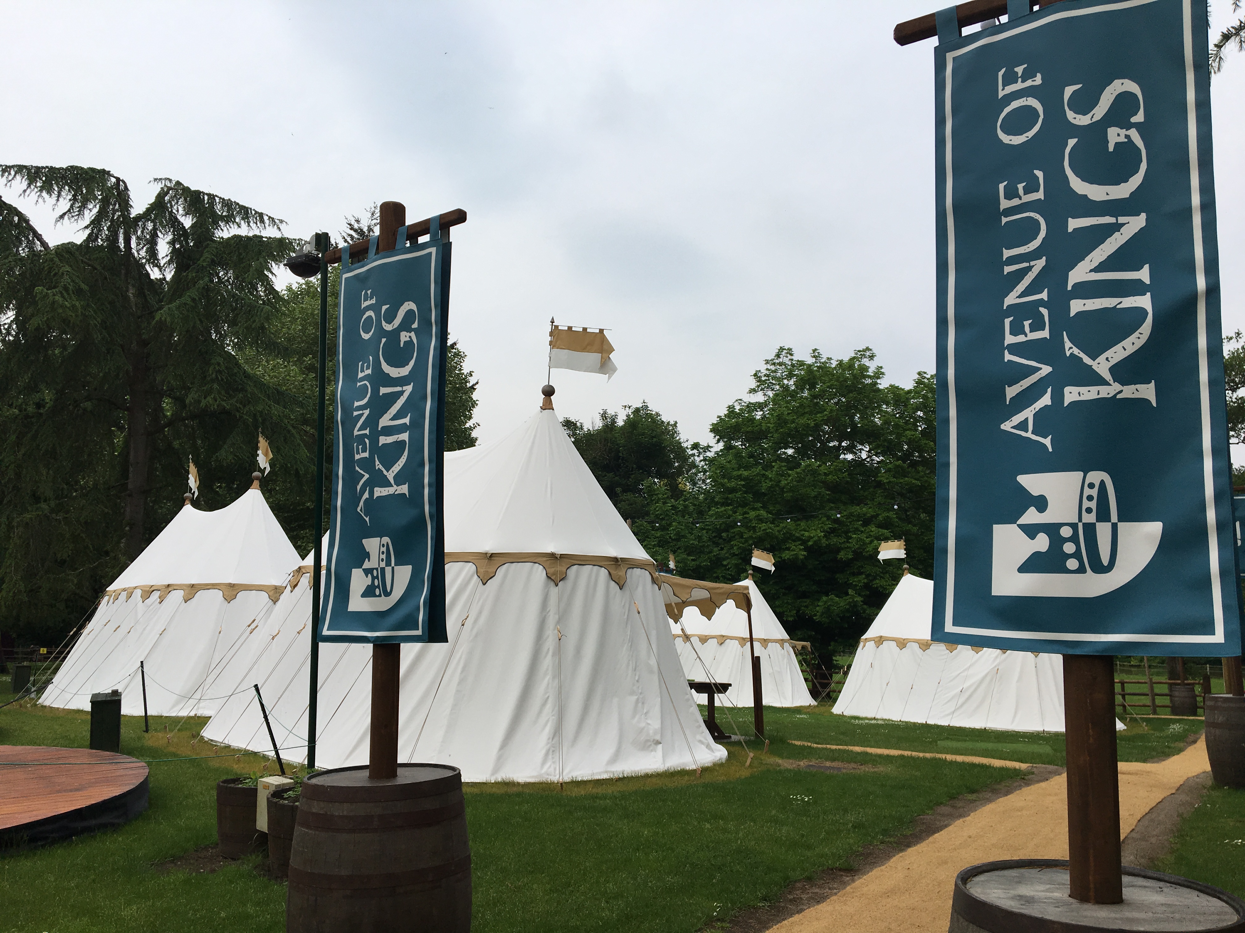 Luxury Kings glamping tents, Warwick Castle