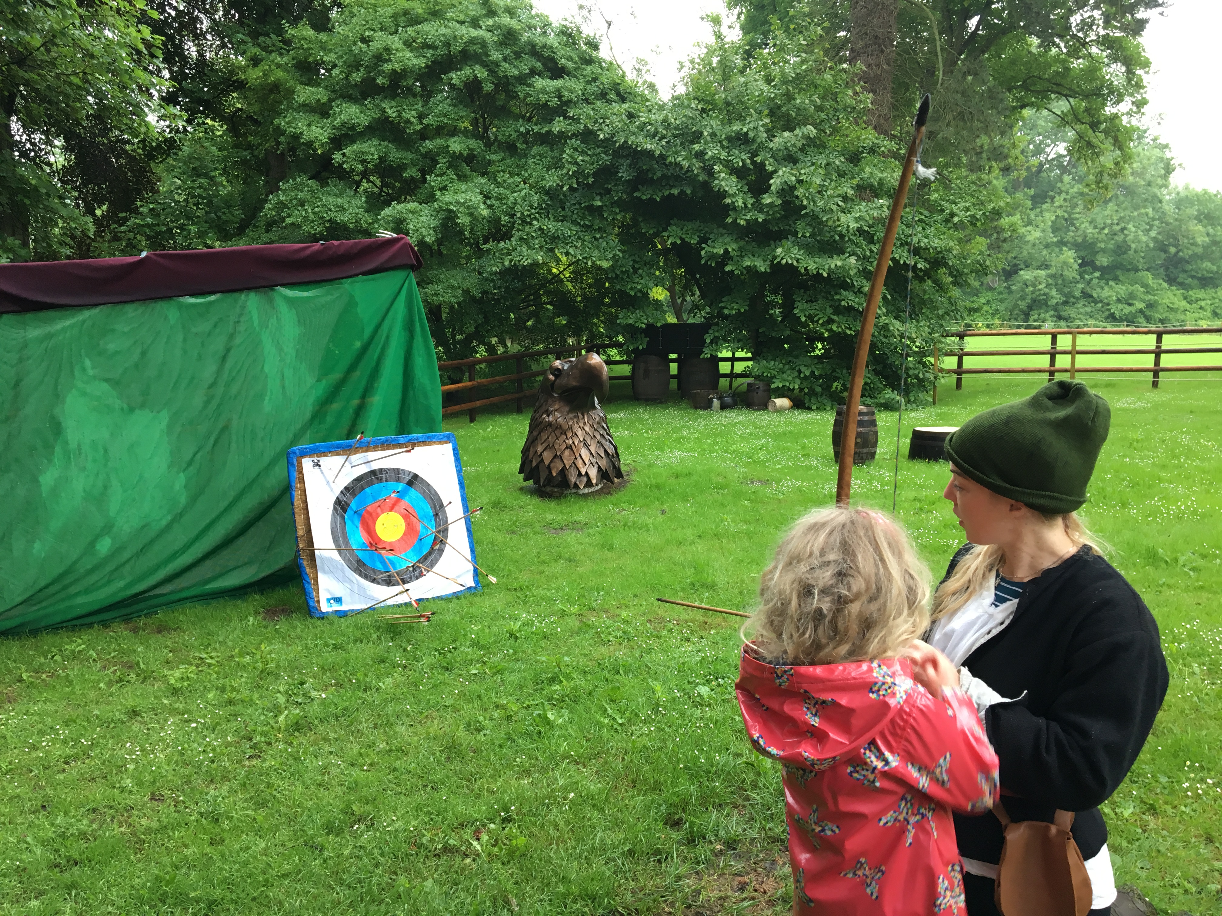 Archery at the Knights Village, Warwick Castle