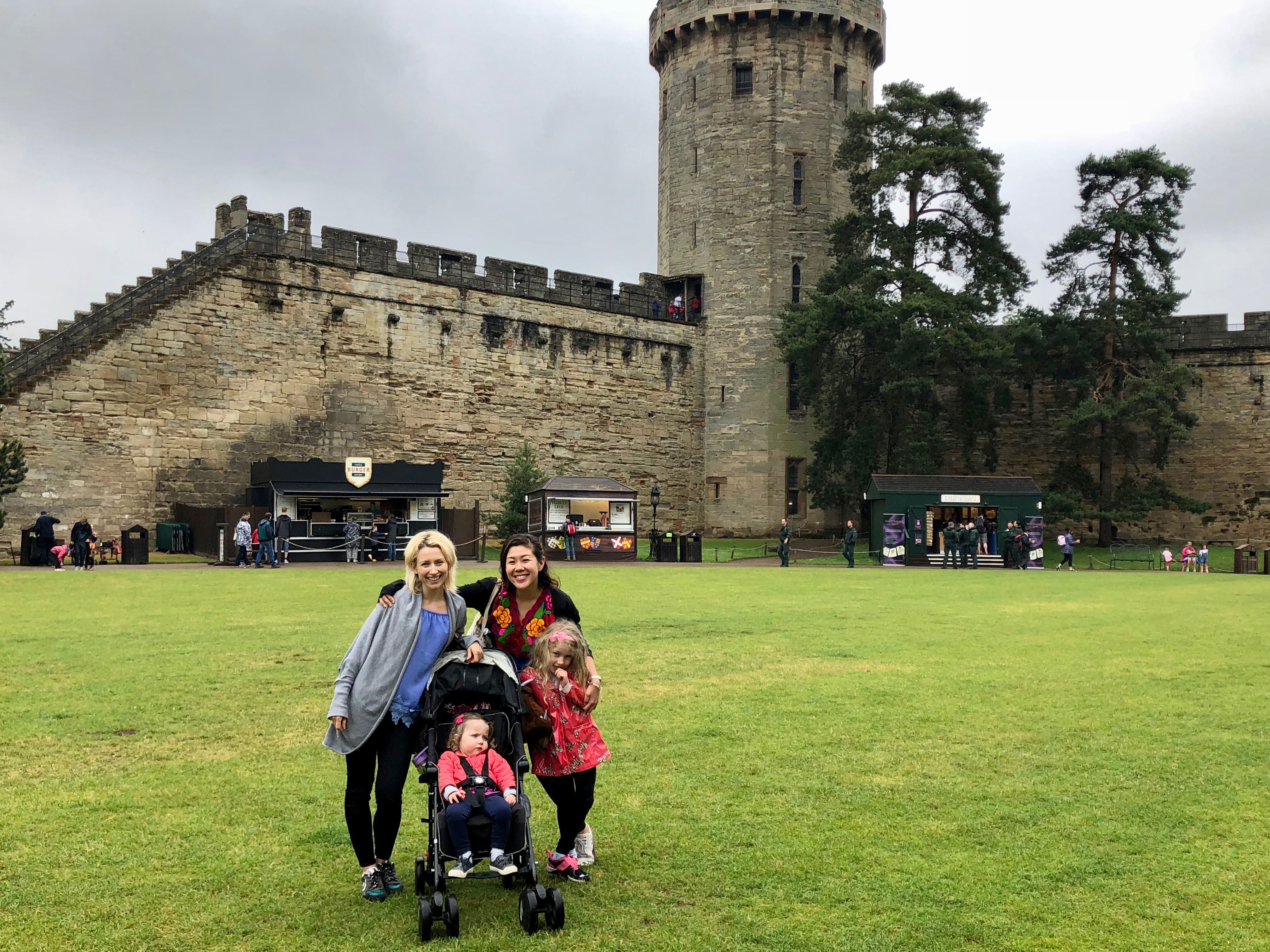 Wander Mum and family at Warwick Castle, Warwick