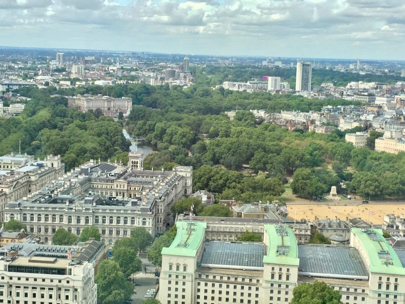 Buckingham Palace from the London Eye