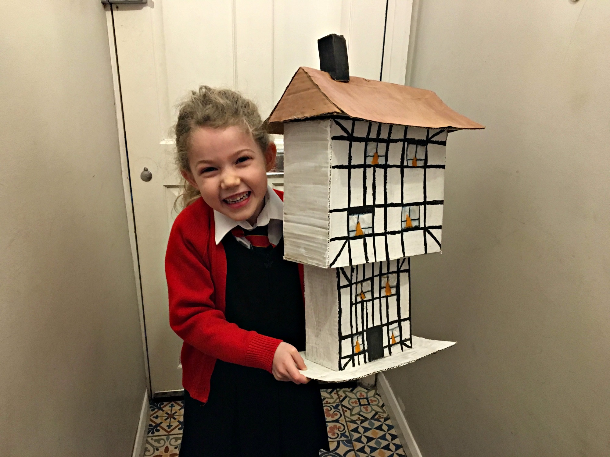 Half-timbered housing for KS1 Great Fire of London project