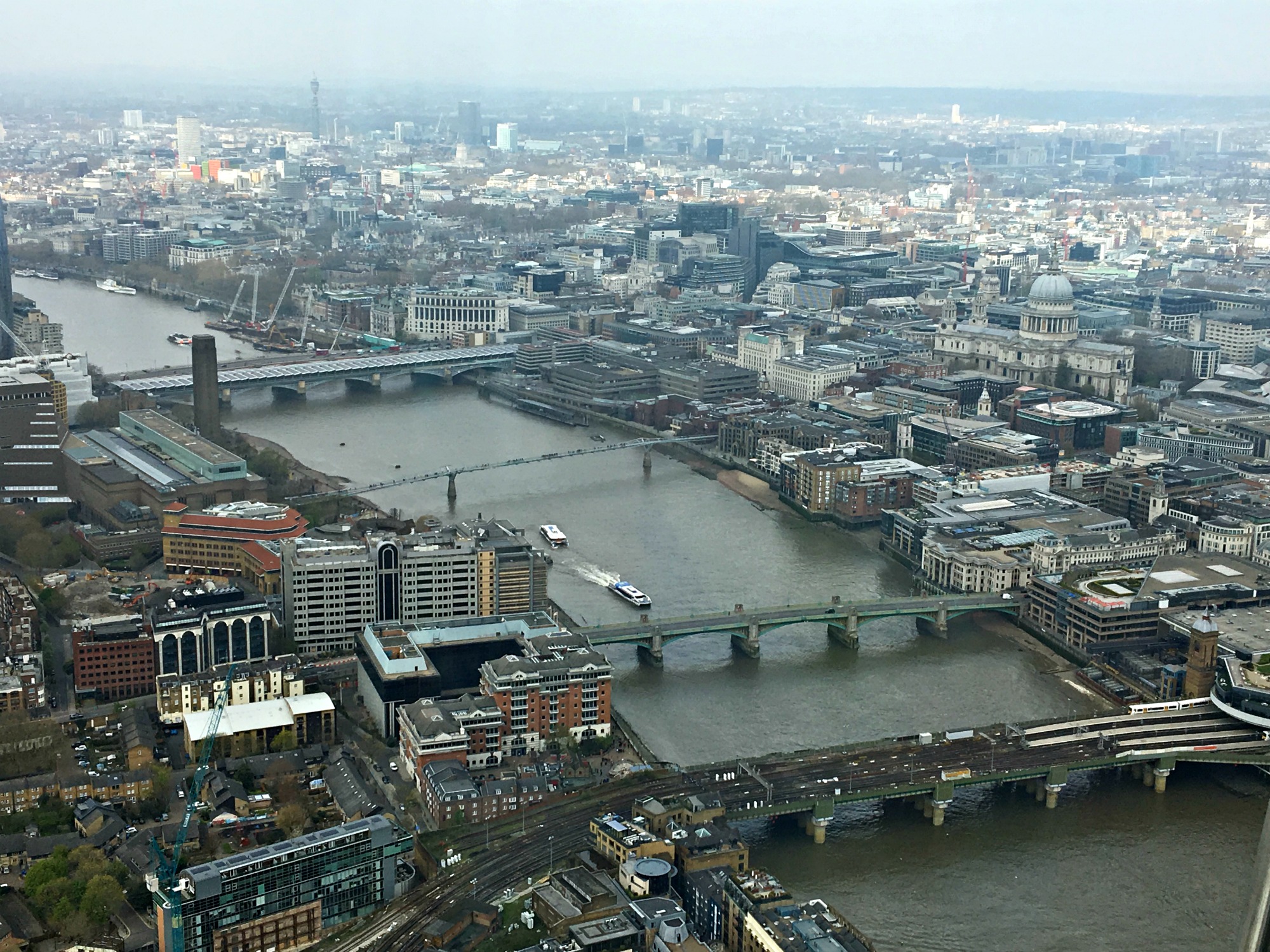 View from the Shard, River Thames