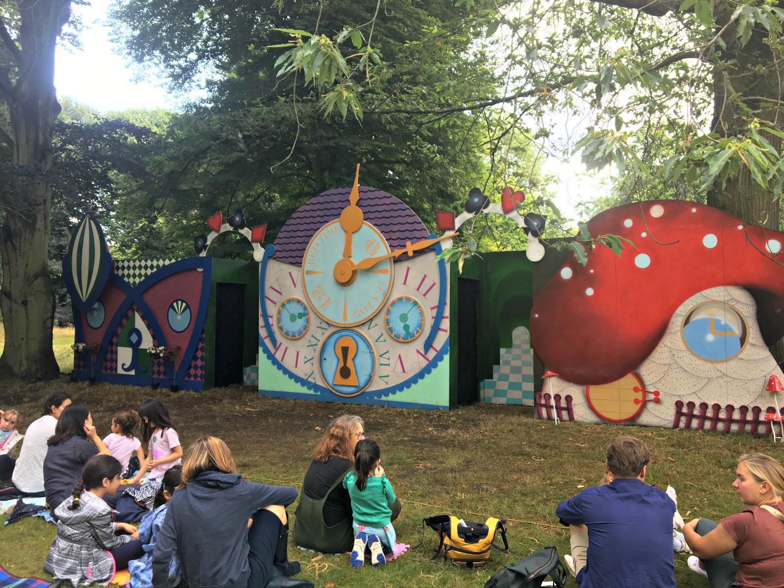 Stage set for Alice in Wonderful, Kew Gardens