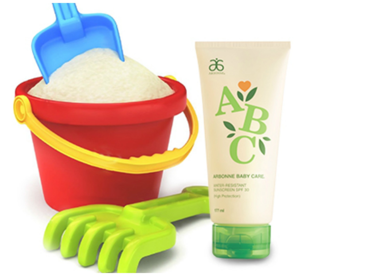 Vegan kids suncream Arbonne