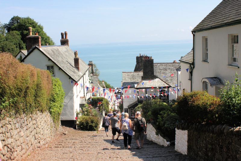 Clovelly street, pretty village north Devon