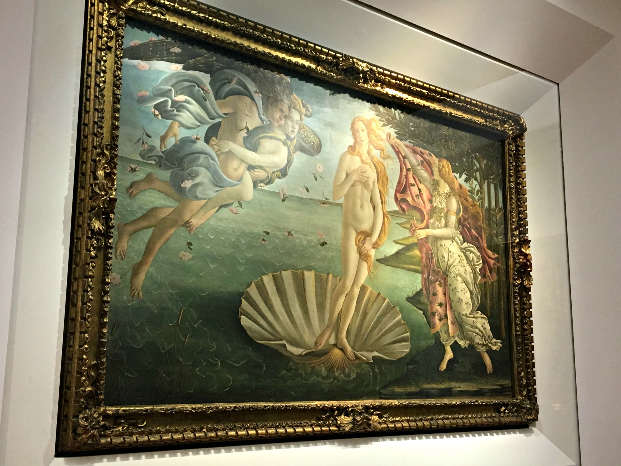 Sandro Botticelli Birth of Venus, Uffizi galley, Florence, family tour