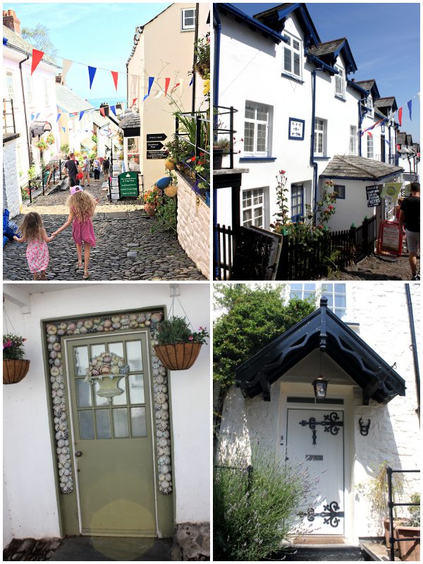 Unique houses in Clovelly village, north Devon