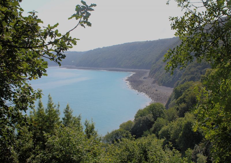 View from top of Clovelly, north Devon