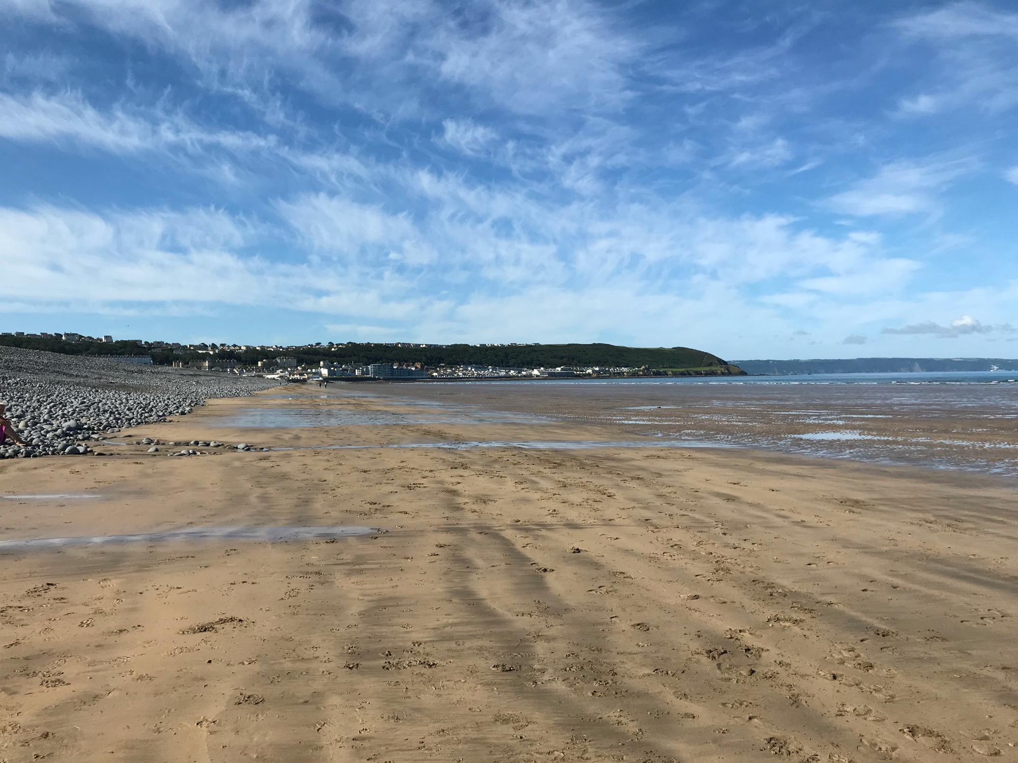 Beach at Westward Ho: UK Travel post lockdown