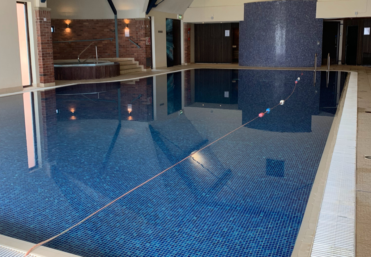 Swimming pool at Aldwark Manor Hotel