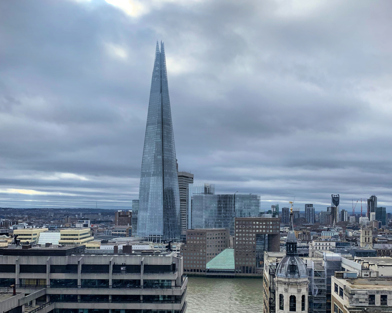 The Shard from Monument, London