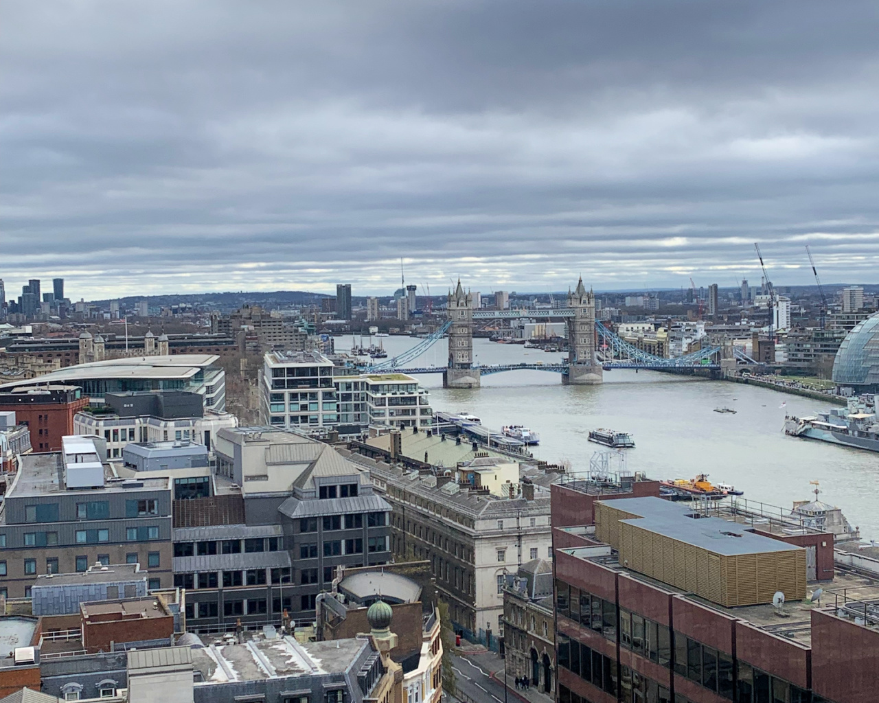 Tower Bridge, view from Monument