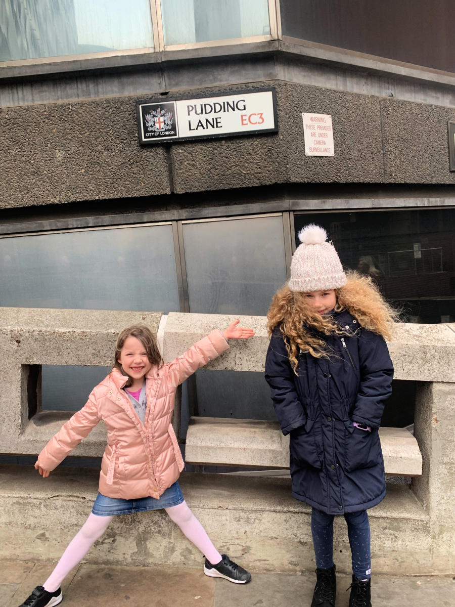 Pudding Lane, London, Great Fire Of London walking tour